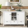 44.9" Modern Accent Cabinet Console Table Sideboard with 3 Doors & 3 Drawers for Living Room, Dining Room